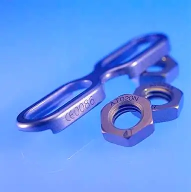 Laser marking of Titanium medical device