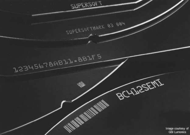 Laser marking of Silicon wafer