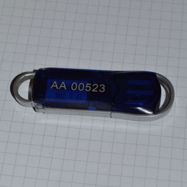 Laser marking plastic memory stick