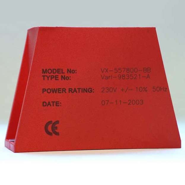 laser marking of plastic electrical casing