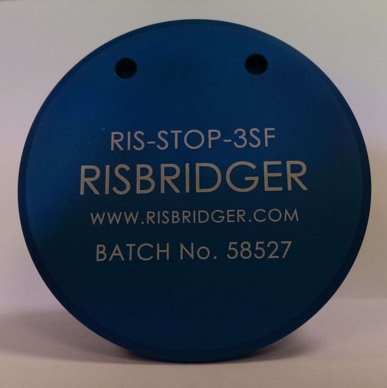 Laser marking blue anodised aluminium -Sealing device used in Petrochemical industry