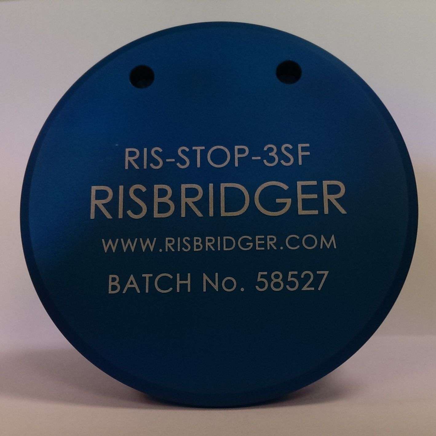 Laser marking blue anodised aluminium -Sealing device used in Petrochemical industry