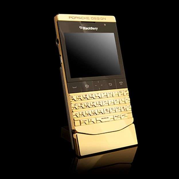 laser marking of gold blackberry phone