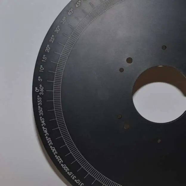 Marking black anodised aluminium with lasers