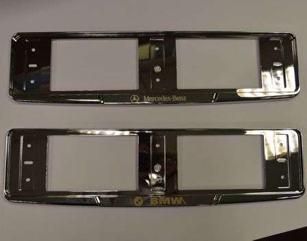 Laser marking of chrome plated ABS