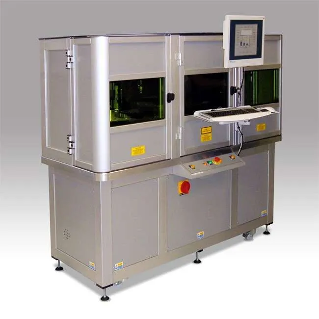 Pulsed YAG cutting silicon wafers