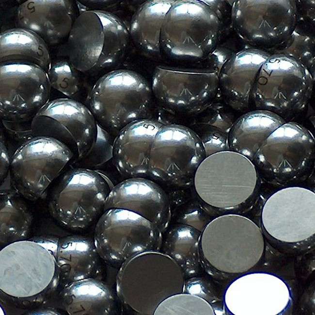 Laser marking of steel ball bearings