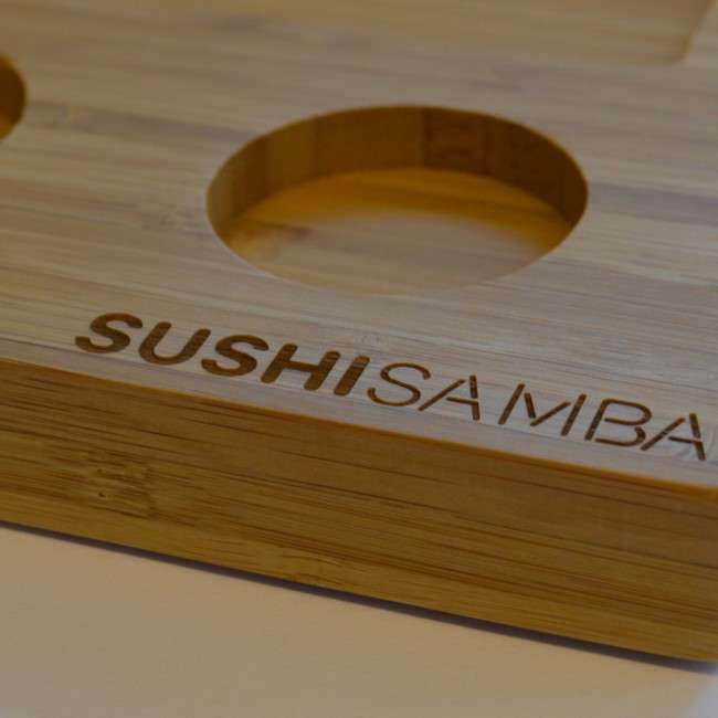 Laser Engraved Bamboo Cutting Board customised branding Laser Marking Services Near Reigate