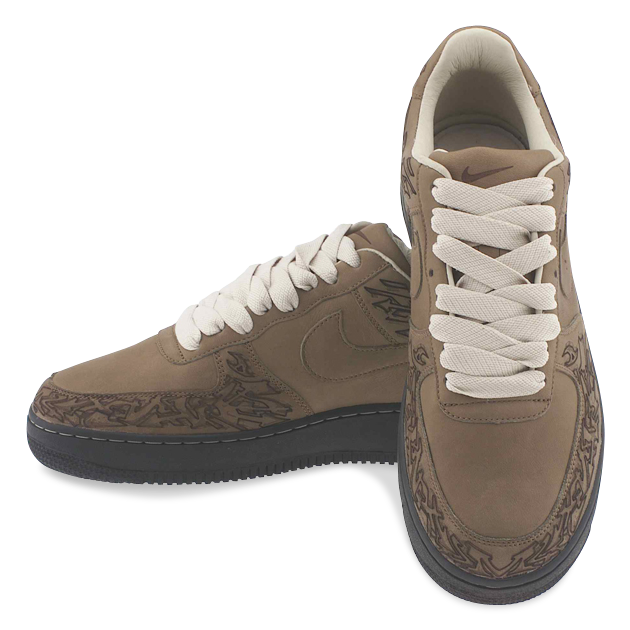 Laser engraving of leather Sports shoe Laser cutting of leather