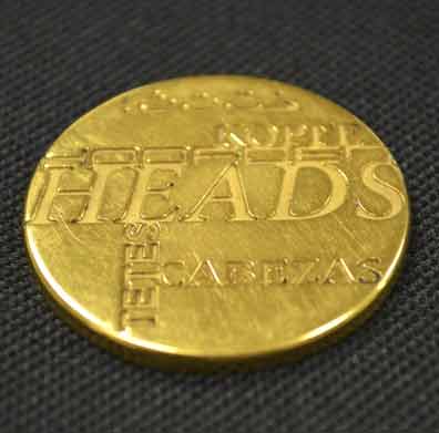 laser engraved gold coin