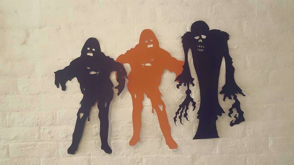 Laser cutting card for making halloween ghouls and monsters