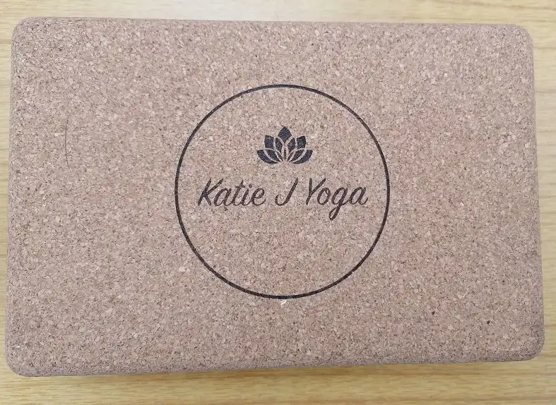 Laser Engraving Near Bath - Laser Engraved Bullfrog Cork Yoga Block