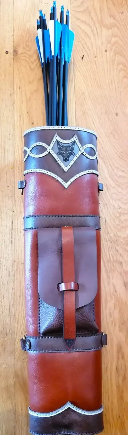 Laser Cutting Services Near Crawley - Cosplay Leather Archery Quiver