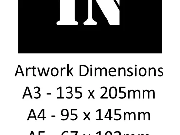 In Stencil - Reusable Mylar A5/A4/A3