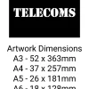 Telecoms Utility Stencil - Mylar A5/A4/A3