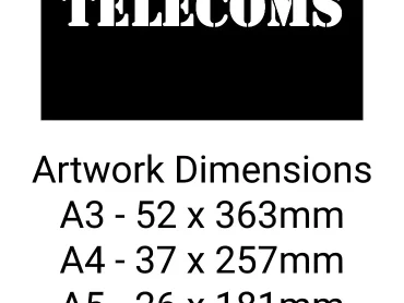 Telecoms Utility Stencil - Mylar A5/A4/A3