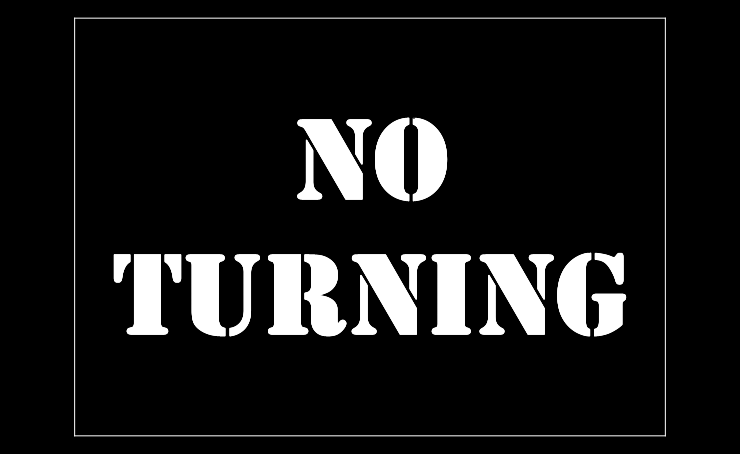 No Turning Stencil - Mylar A5/A4/A3 - Image 6