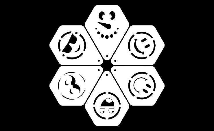 Coffee Stencils Happy Faces Pack (6) - Image 7