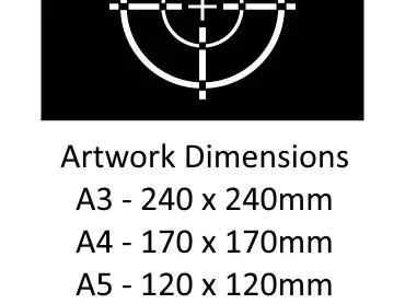 Crosshair Target Stencil