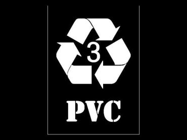 PVC Recycling Stencil - Symbol & Text