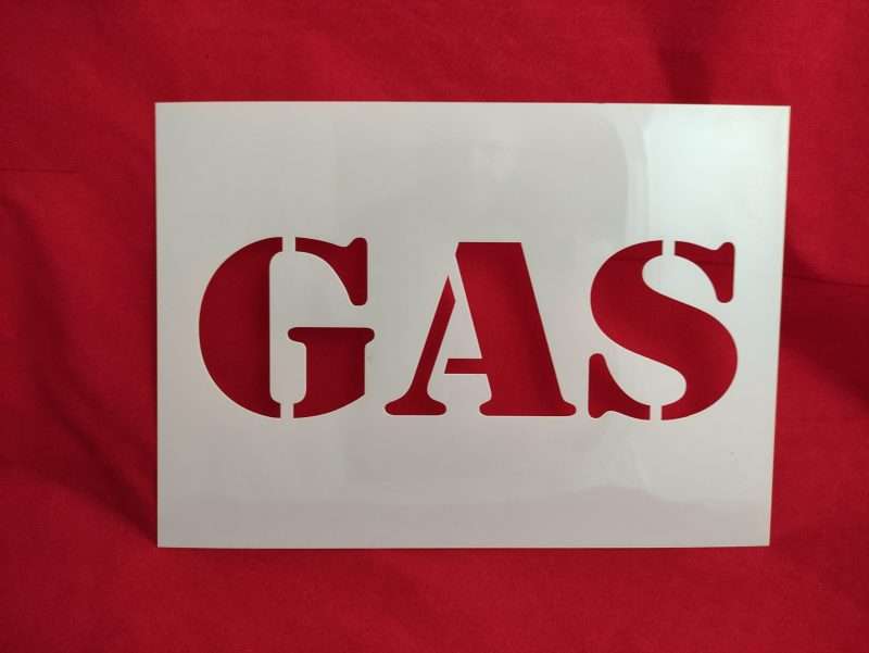 Gas Utility Stencil - Mylar A5/A4/A3 - Image 5