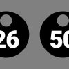 Laser Engraved Valve Tags - Numbered 26-50
